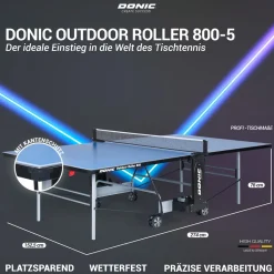 DONIC Outdoor Roller 800-5, blau