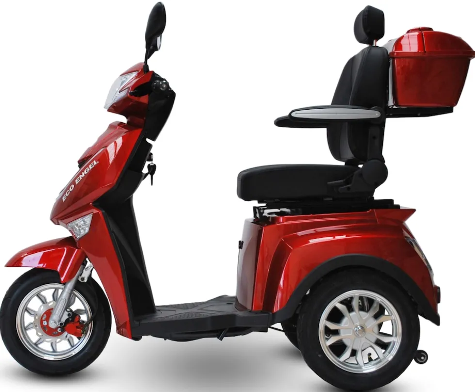 ECO ENGEL 504, Elektromobil 25 km/h 1000 Watt Seniorenmobil, Rot - versch. Farben