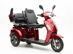 ECONELO E-Seniorenmobil Billy 2.0, Blei-Akku, 3-Rad, 60V, 1000 Watt, normal Sitz, Rot