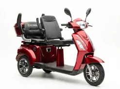 ECONELO E-Seniorenmobil Billy 2.0, Blei-Akku, 3-Rad, 60V, 1000 Watt, normal Sitz, Rot