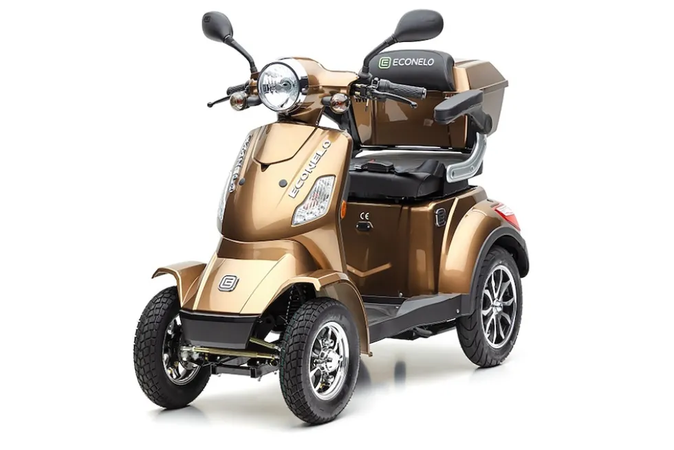 Econelo E-Seniorenmobil Voltrixx, Blei-Akku, 4-Rad, 1000 Watt, Braun