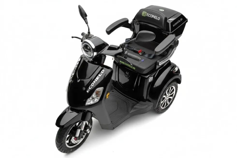 Econelo E-Seniorenmobil Yogi-IQ, Lithium-Akku, 3-Rad, 1000 Watt, Schwarz