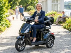 Econelo E-Seniorenmobil Yogi-IQ, Lithium-Akku, 3-Rad, 1000 Watt, Schwarz