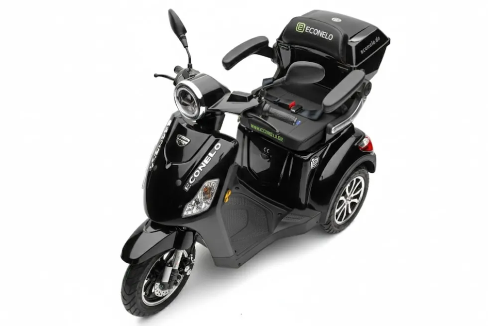 Econelo E-Seniorenmobil Yogi-IQ, Lithium-Akku, 3-Rad, 1000 Watt, Schwarz