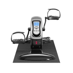 ELONEO 2in1 Arm- und Beintrainer, Elektro-Mini-Heimtrainer 3.0, Pedealtrainer mit Motor, inkl. Trainingsdisplay, Massage-Handgriffe Anti-Rutschmatt