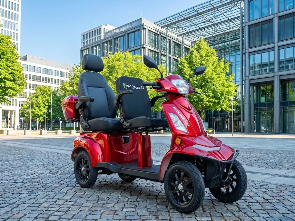 E-Seniorenmobil Vista Quarter-1L, Blei-Akku, 4-Rad, 60V, 1000 Watt, Rot