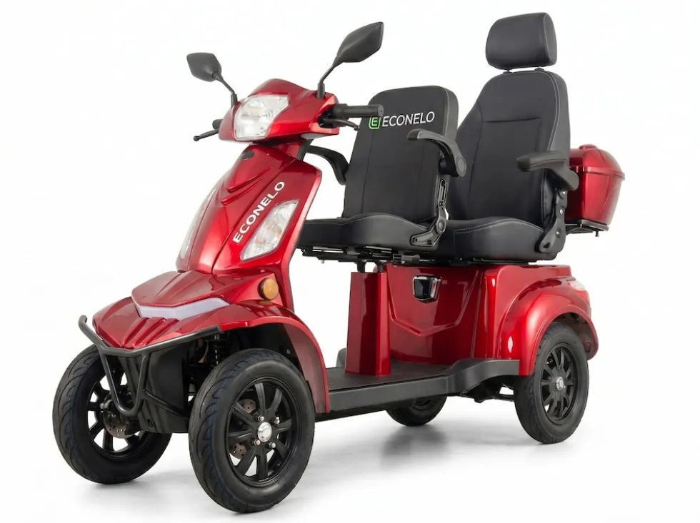 E-Seniorenmobil Vista Quarter-1L, Blei-Akku, 4-Rad, 60V, 1000 Watt, Rot