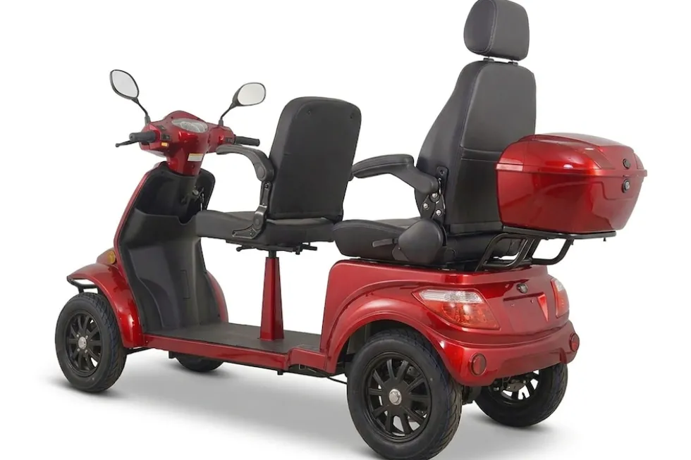 E-Seniorenmobil Vista Quarter-1L, Lithium-Akku, 4-Rad, 60V, 1000 Watt, Komfort-Sitz, Rot