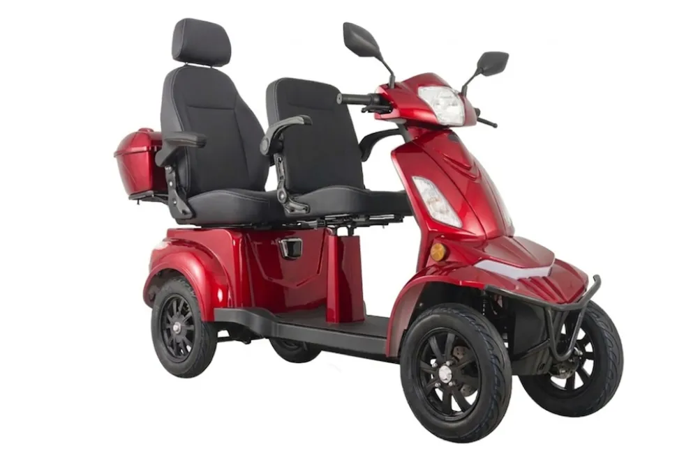 E-Seniorenmobil Vista Quarter-1L, Lithium-Akku, 4-Rad, 60V, 1000 Watt, Rot
