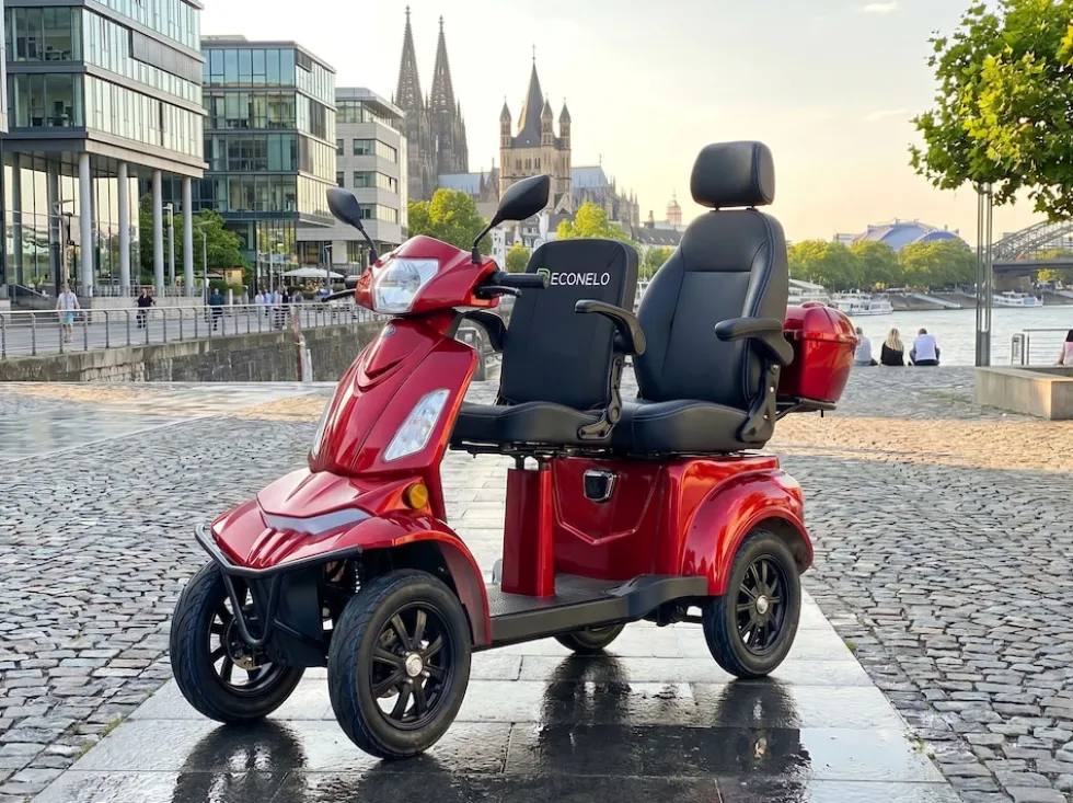 E-Seniorenmobil Vista Quarter-1L, Lithium-Akku, 4-Rad, 60V, 1000 Watt, Rot