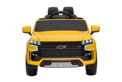 ES-Toys Kinder Elektroauto Chevrolet Tahoe EVA-Reifen Kunstledersitz Stoßdämpfer gelb