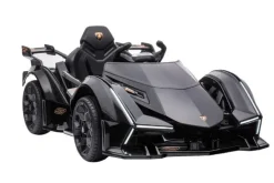 ES-Toys Kinder Elektroauto Lamborghini V12 Vision Gran Turismo Fernbedienung MP3 schwarz