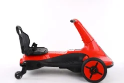 ES-Toys Kinder Elektro-Fahrzeug Drift Cart Gokart, Bluetooth Rückwärtsgang Hupe rot