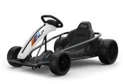 ES-Toys Kinder Elektro Gokart FXI1, weiß, E-Gokart mit Driftfunktion, 5-10km/h