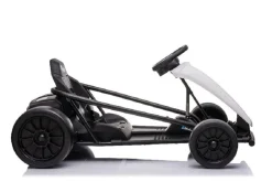 ES-Toys Kinder Elektro Gokart FXI1, weiß, E-Gokart mit Driftfunktion, 5-10km/h