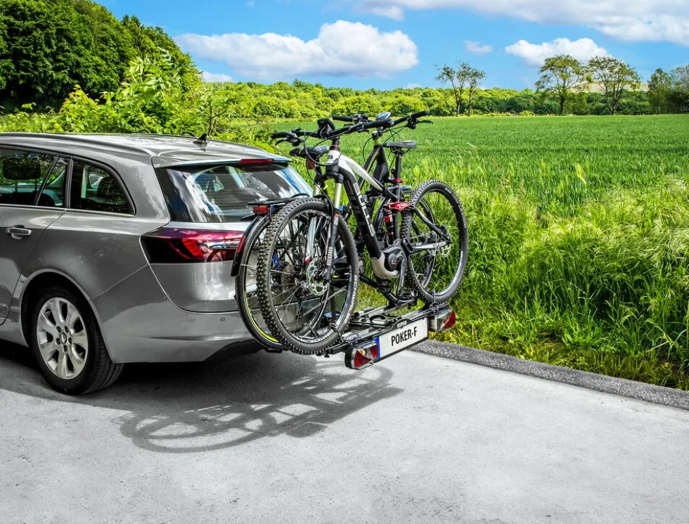 Eufab Fahrradträger POKER-F für 2 Fahrräder Fahrradheckträger für Anhängerkupplung