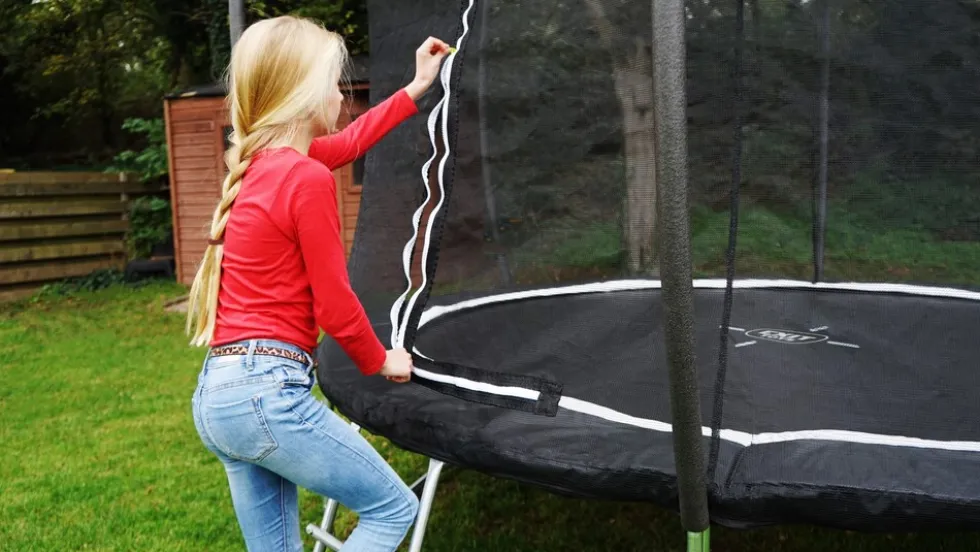 EXIT Black Edition Trampolin ø244cm - schwarz