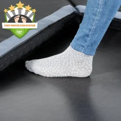 EXIT Dynamic ebenerdiges sports Trampolin 275x458cm - schwarz