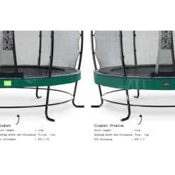 EXIT Elegant 305 (10ft) RUND + Sicherheitsnetz Economy grün