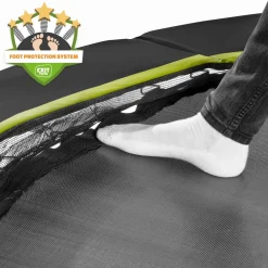 EXIT Silhouette sports Bodentrampolin 244x366cm - schwarz
