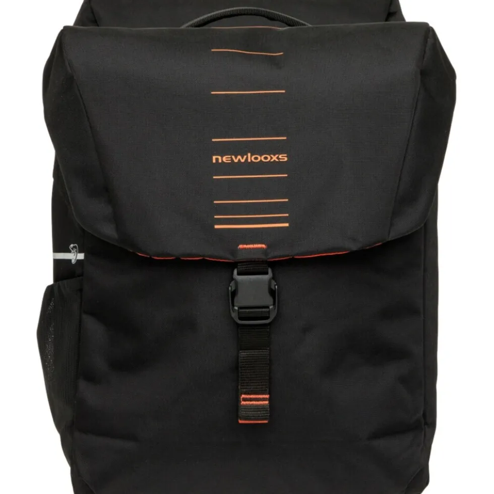 Fahrrad-Doppelpacktasche Vigo Double Racktime 2.0 , schwarz-orange