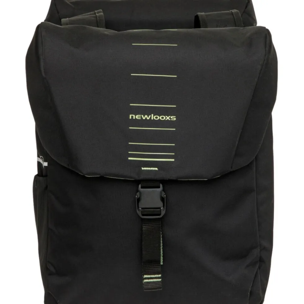 Fahrrad-Doppelpacktasche Vigo Double MIK 2.0, schwarz-grün