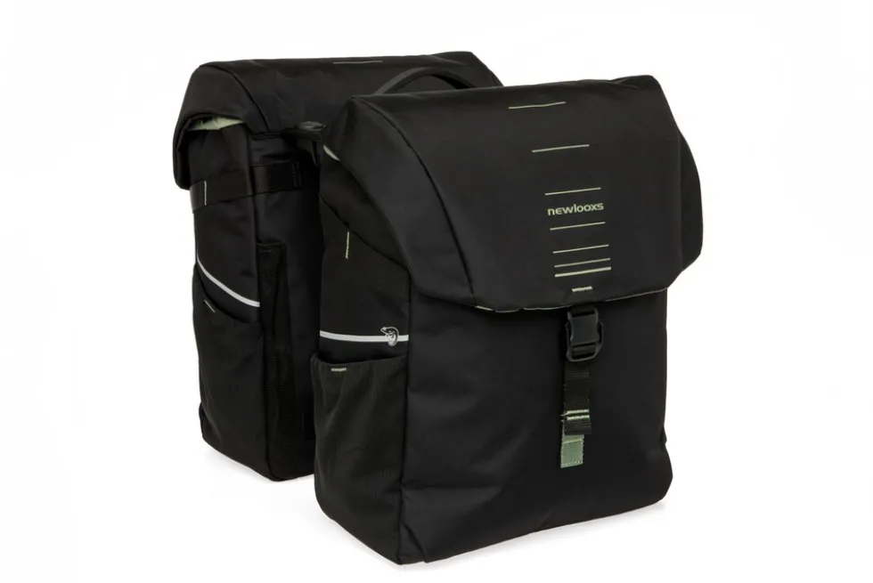 Fahrrad-Doppelpacktasche Vigo Double MIK 2.0, schwarz-grün