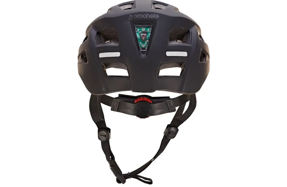 Fahrradhelm, stoßfeste Hartschaum-Innenschale,mit LED-Licht und Reflektionsstreifen, Größe: 55-58 cm, Farbe: schwarz