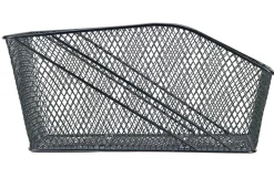 Fahrradkorb XXL, für Gepäckträger, engmaschig Wadengitter, feste Montage, inkl.Befestigungsmaterial, schwarz