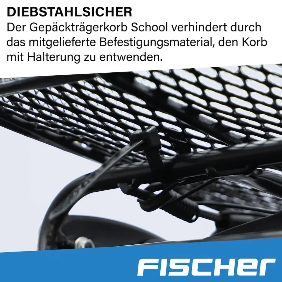 FISCHER Gepäckträgerkorb »School« 25kg