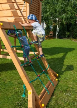 FUNGOO Spielturm Klettergerüst My_SPACE_XL in versch. Ausführungen Spielplatz Holzschaukel