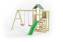 FUNGOO Spielturm Klettergerüst Chester mit Schaukel & Rutsche