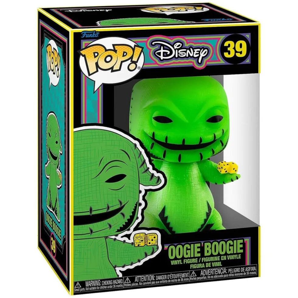 Funko FK63962 - POP! - Disney - The Nightmare Before Christmas - Vinyl-Figur, Oogie Boogie, Nr. 39, ca. 9 cm