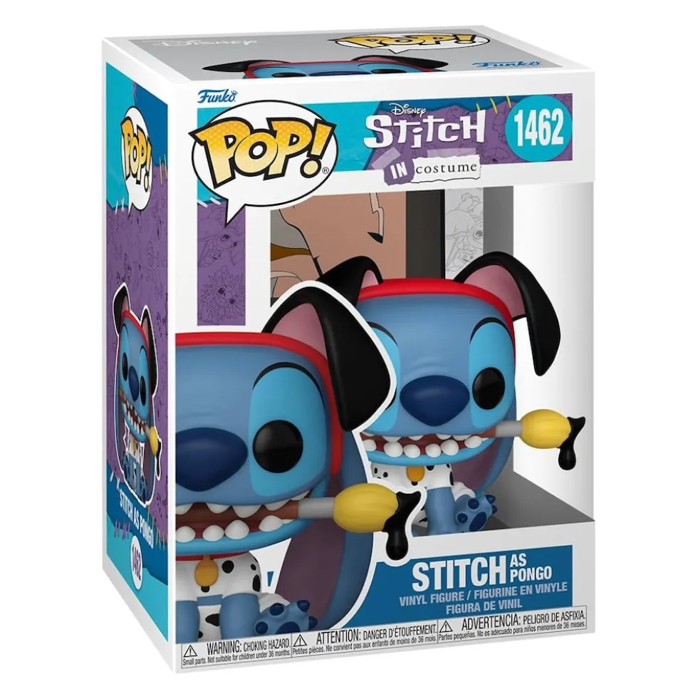 Funko Pop! - Stich in Costume #1462 - Stitch als Pongo Sammelfigur Figur Disney
