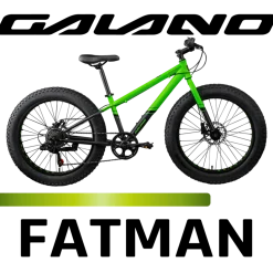 Galano Fatman 4.0 Jugendfahrrad ab 8 Jahre Jungen Mädchen 130 - 145 cm 24 Zoll Kinder Fahrrad Fatbike Mountainbike MTB Hardtail