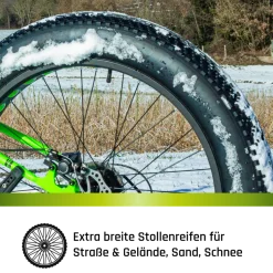 Galano Fatman 4.0 Jugendfahrrad ab 8 Jahre Jungen Mädchen 130 - 145 cm 24 Zoll Kinder Fahrrad Fatbike Mountainbike MTB Hardtail