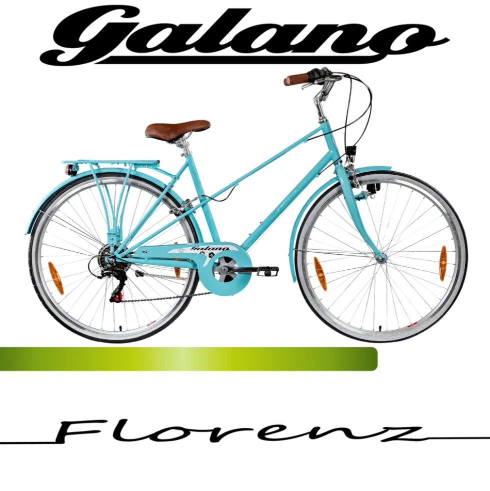Galano Florenz Damenfahrrad 28 Zoll Stadtrad 155 - 185 cm Cityrad mit 6 Gängen retro Fahrrad Damen Cityfahrrad mit Felgenbremsen