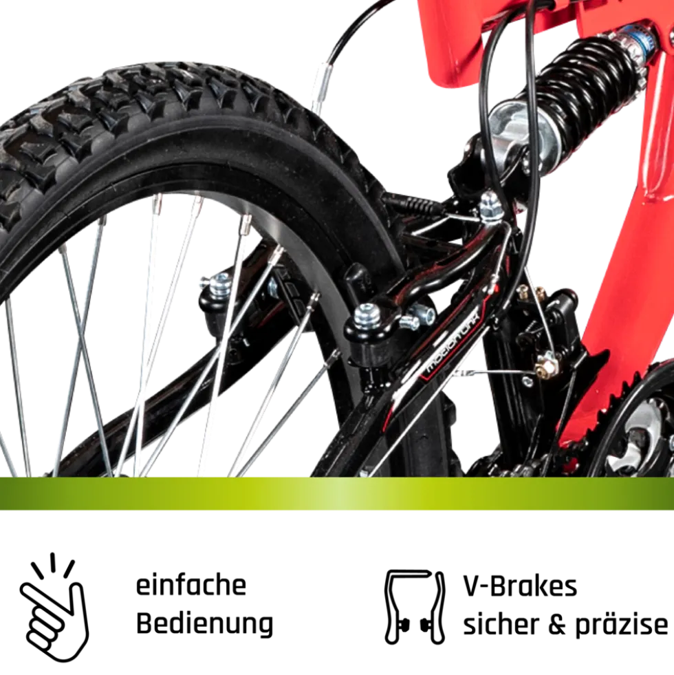 Galano FS180 Jugendfahrrad 24 Zoll Mountainbike 130 - 145 cm 18 Gänge Mädchen Jungen Fahrrad ab 8 Jahre MTB Fully Jugendrad V-Brakes