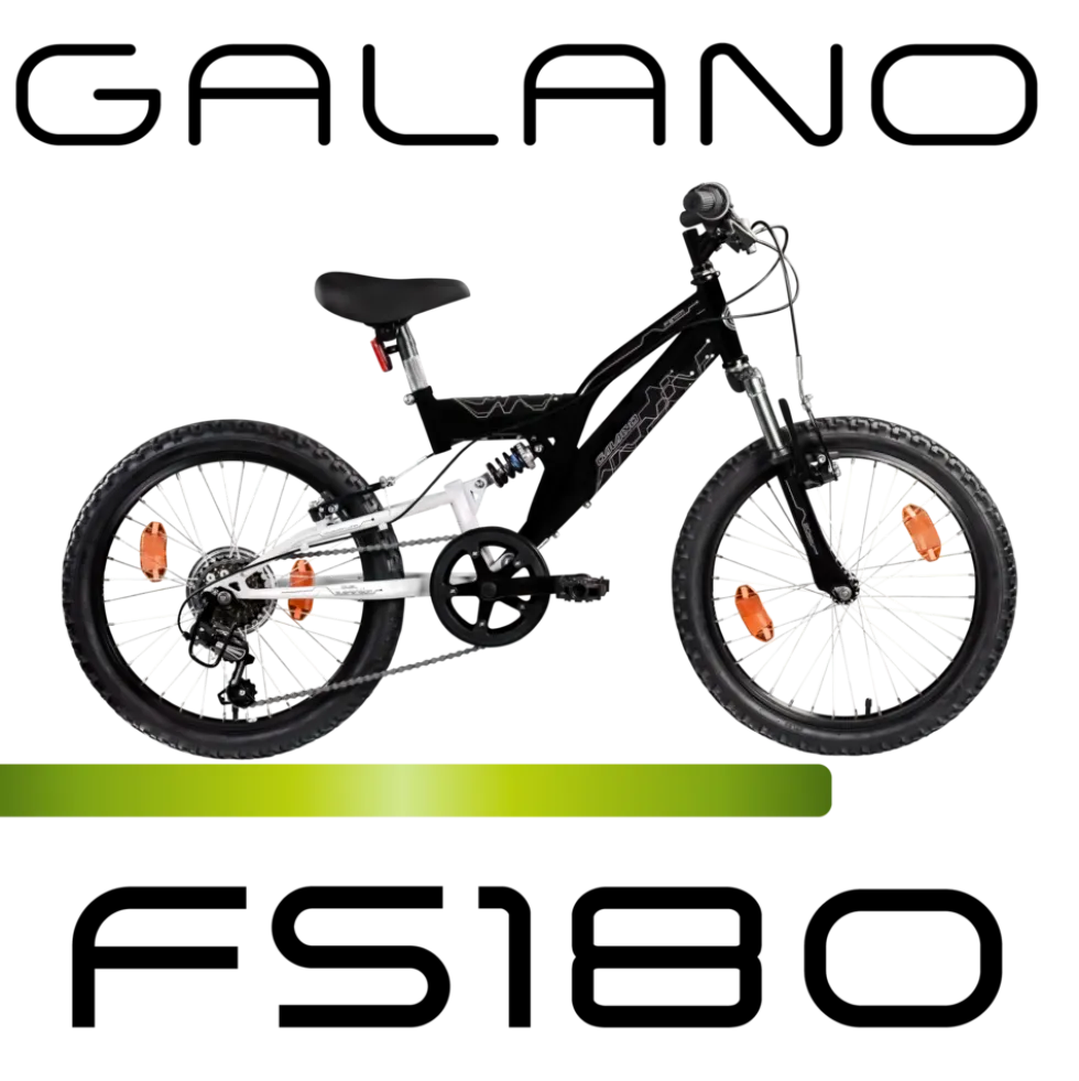 Galano FS180 Kinderfahrrad ab 6 Jahre 120-135cm Mädchen Jungen Fahrrad 20 Zoll 6 Gang Mountainbike Fully mit V-Brakes MTB