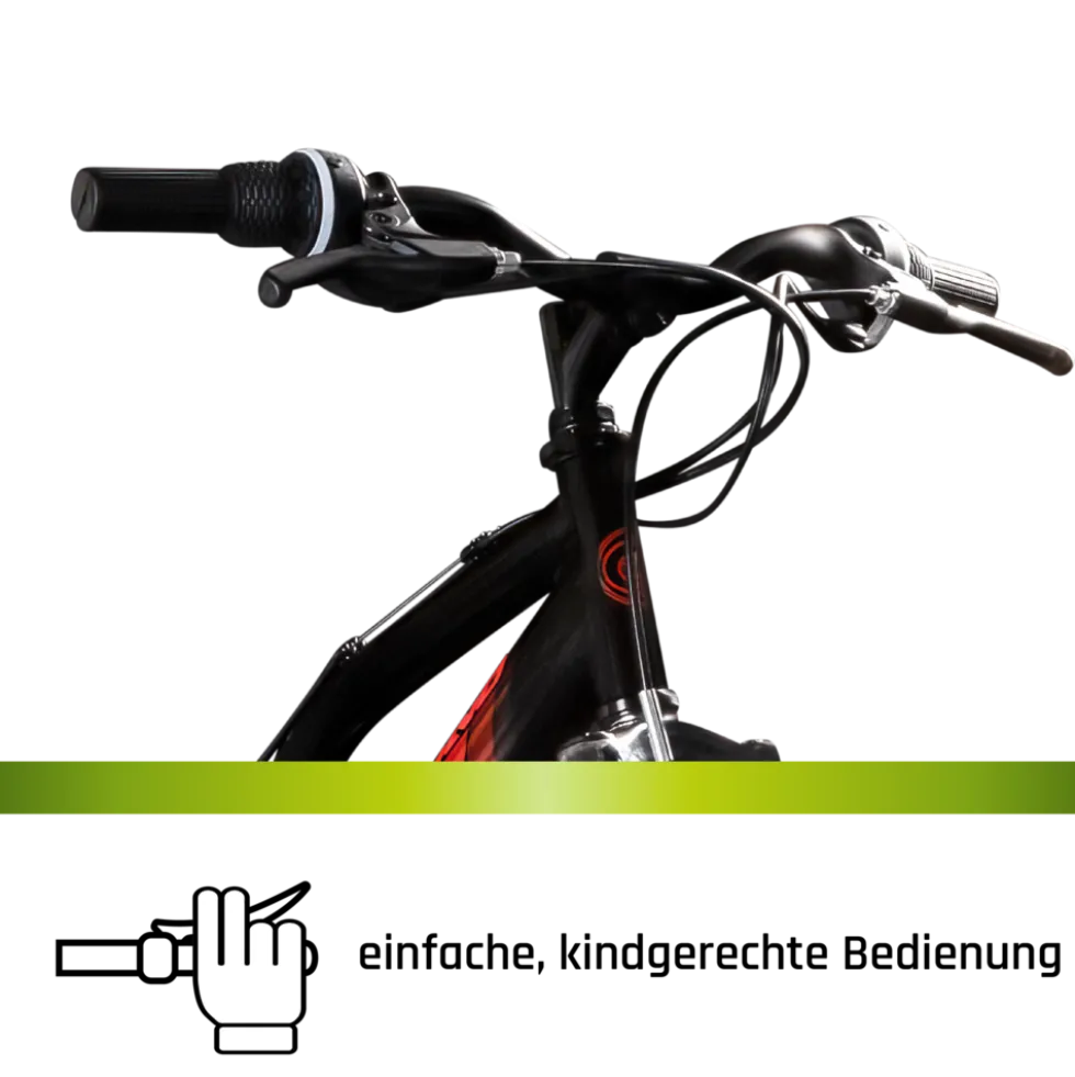 Galano FS240 Mountainbike Kinderfahrrad 24 Zoll Fahrrad 130 - 145 cm Fully ab 8 mit 18 Gängen Jugendfahrrad MTB
