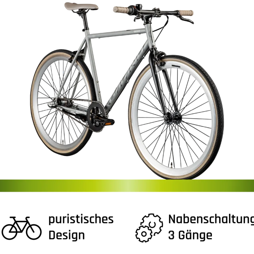 Galano GA301 Fitnessrad 28 Zoll 700c City Bike Stahlrahmen 3 Gang Nexus Rücktritt Fahrrad Urban Bike