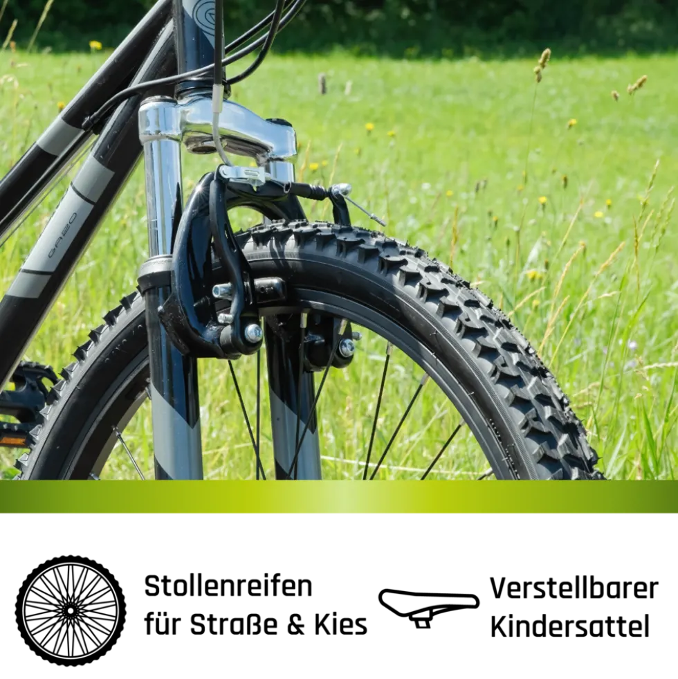 Galano GA20 Jugendfahrrad 24 Zoll Mountainbike 130 - 145 cm 21 Gänge Mädchen Jungen Fahrrad ab 8 Jahre MTB Hardtail Jugendrad V-Brakes