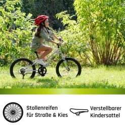 Galano GA20 Kinderfahrrad 20 Zoll 120 - 135 cm Mädchen Jungen Fahrrad ab 5 Jahre Mountainbike 7 Gänge MTB Hardtail Kinder Fahrrad