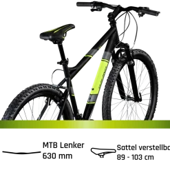 Galano GA270 Mountainbike 27,5 Zoll Fahrrad Hardtail MTB 21 Gänge Damen Herren 160 - 175 cm V-Brakes