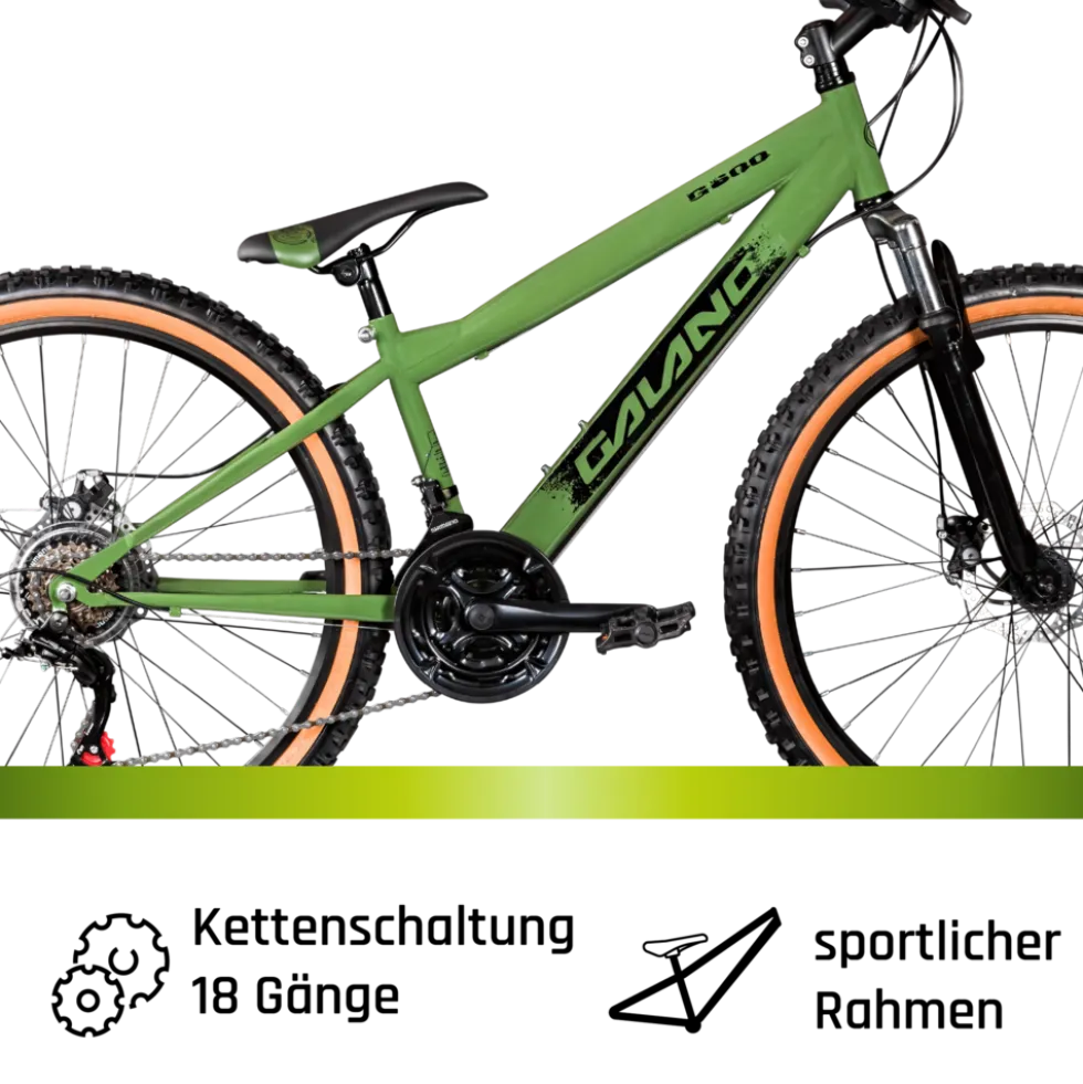 Galano G600 Dirtbike Fahrrad 26 Zoll für Jugendliche und Erwachsene 145 - 165 cm Mountainbike Dirt Bike Cross MTB