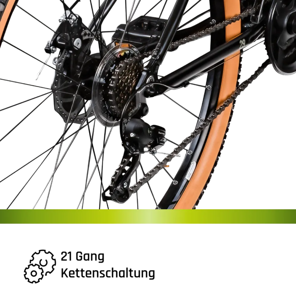 Galano Toxic Mountainbike Hardtail 29 Zoll 155 - 190 cm MTB Fahrrad 21 Gang Federgabel Scheibenbremsen