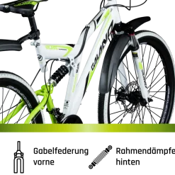 Galano Volt DS Mountainbike Fully ab 160 cm Jugendfahrrad 26 Zoll Fahrrad 21 Gang MTB für Jungen und Mädchen Jugendrad