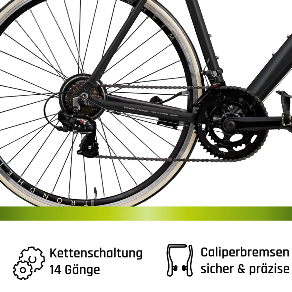 Galano Vuelta STI Rennrad Herren ab 150 cm Fahrrad Road Bike Fitnessrad Rennfahrrad für Einsteiger Tour 14 Gänge