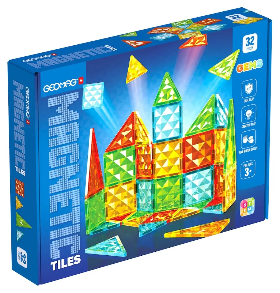 4101 Geomag Magnetic Tiles Gems 32
