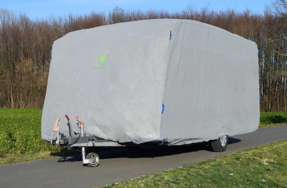 GreenYard Abdeckplane für Wohnwagen oder Wohnmobile Größe XXL 730 x 250 x 220 cm